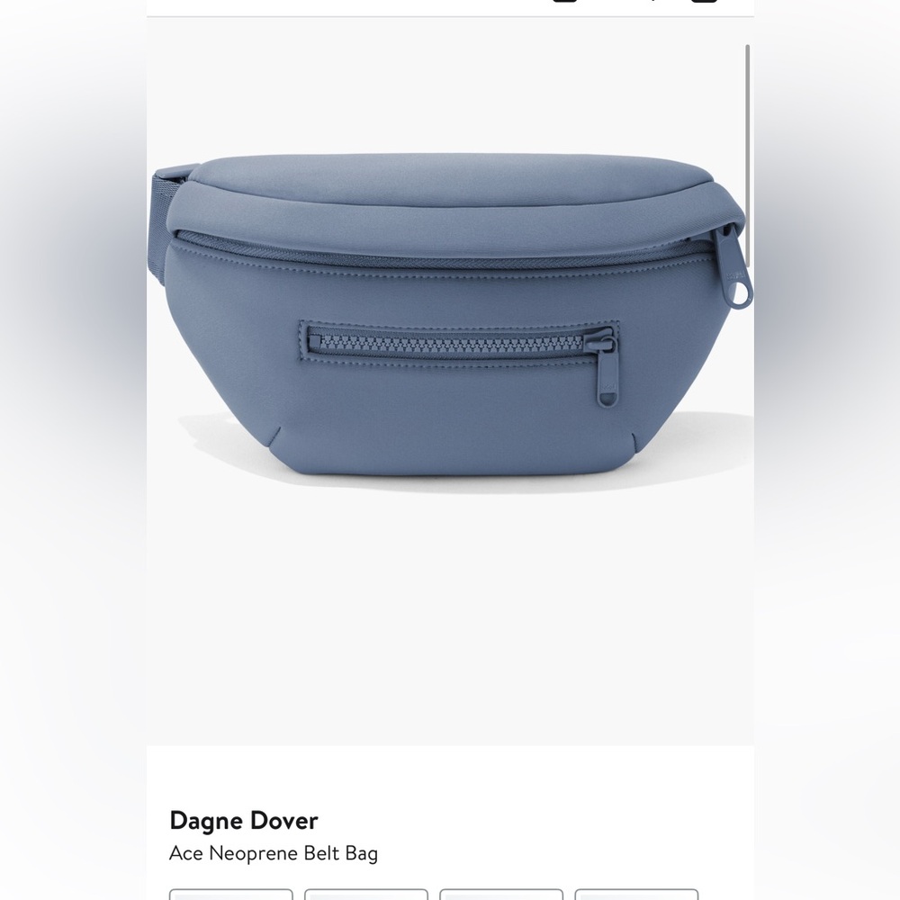 Dagne Dover Ash Blue Ace Neoprene Belt Bag